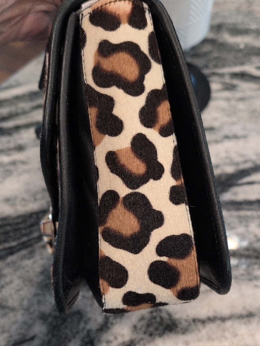 Coach Page Calf Hair Ocelot Print Crossbody Shoulder Bag - Picture 7 of 14